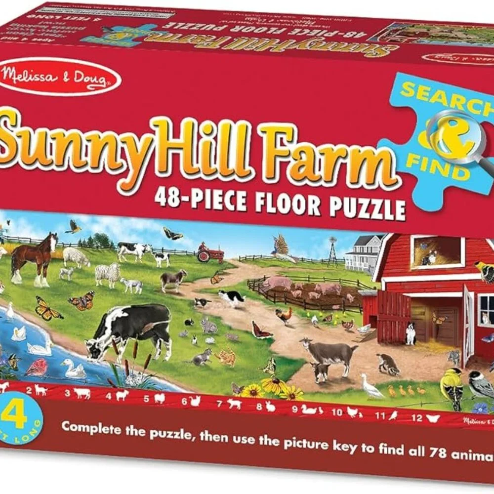 Melissa & Doug Sunny Hill Farm 48 Piece Floor Puzzle Kids
